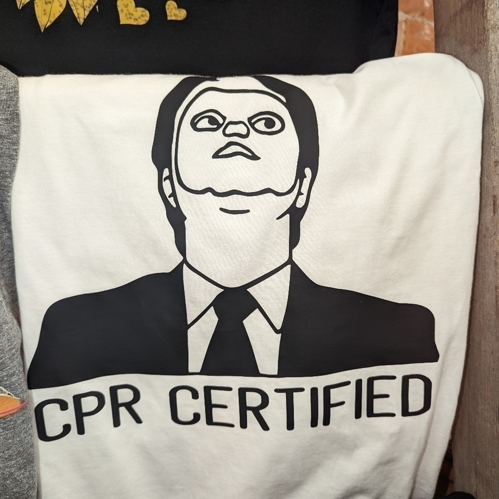NWTs-the office t shirt CPR Certified 2xl